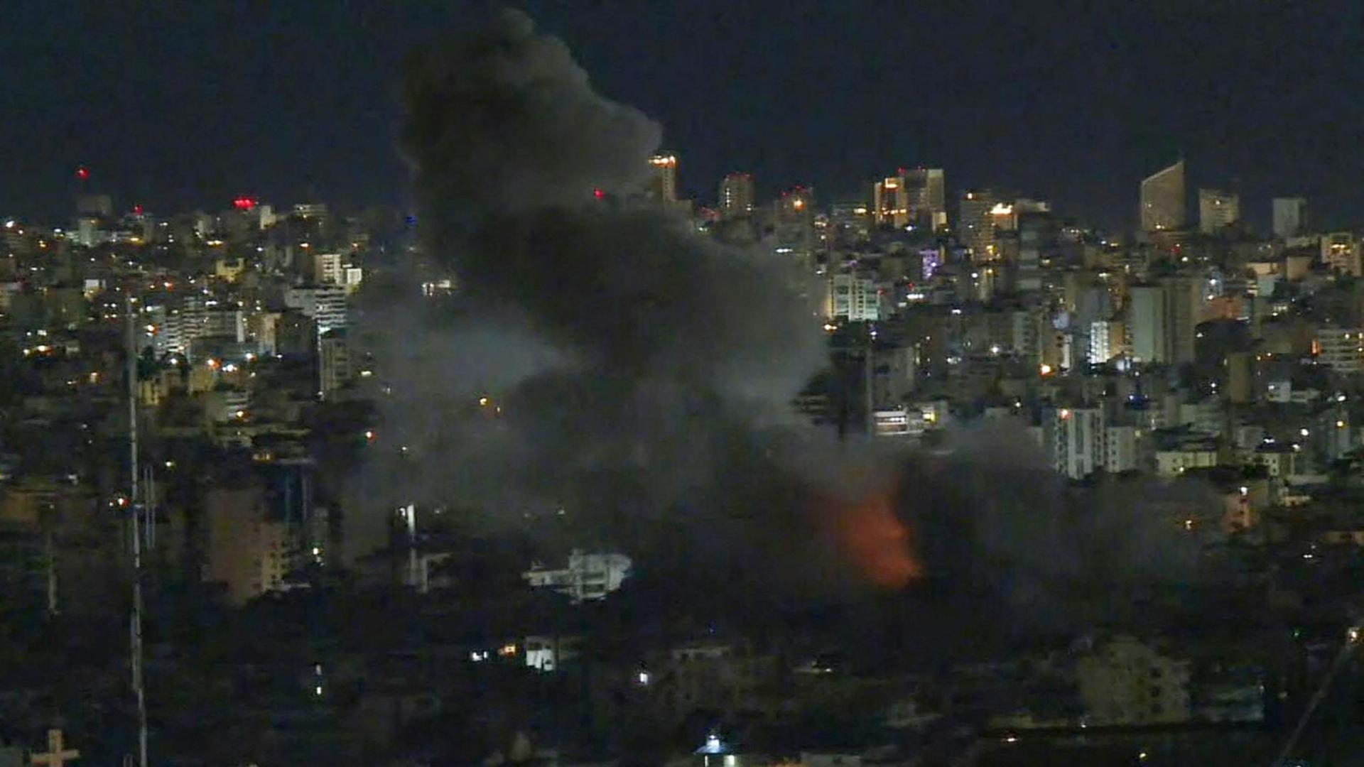 Rauch steigt über Beirut auf | AFP