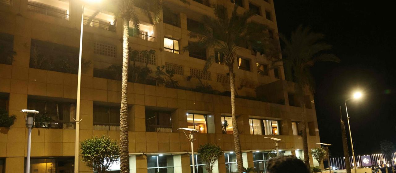 Ein Hotel in Beirut nach einem Angriff