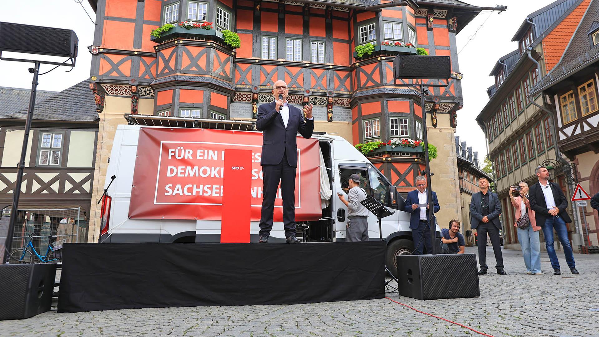 Brandenburger Politiker machen Wahlkampf in Sachsen-Anhalt