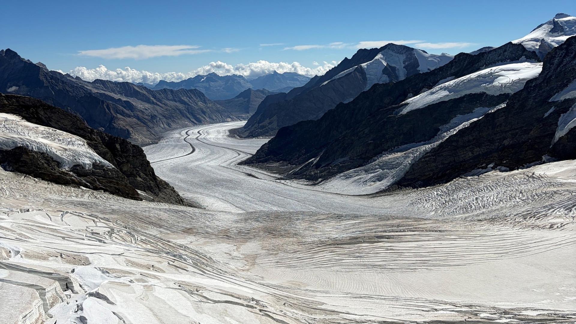 Blick auf den Aletschgletscher | ARD Studio Genf/Sandra Biegger
