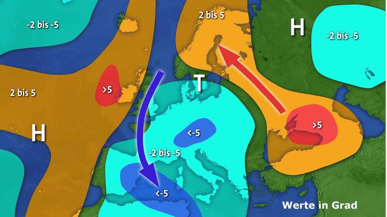 Wetterthema: Temperaturabweichung