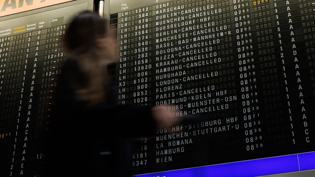 Eintägiger Streik bei der Lufthansa hat begonnen