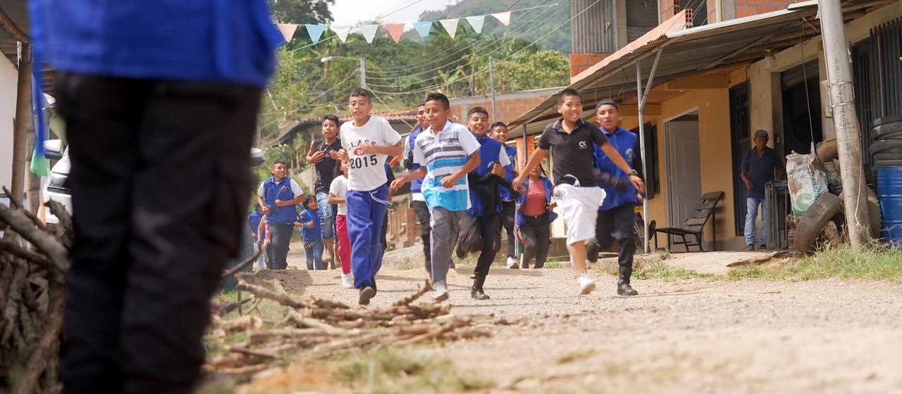 Kinder in der Region Cauca