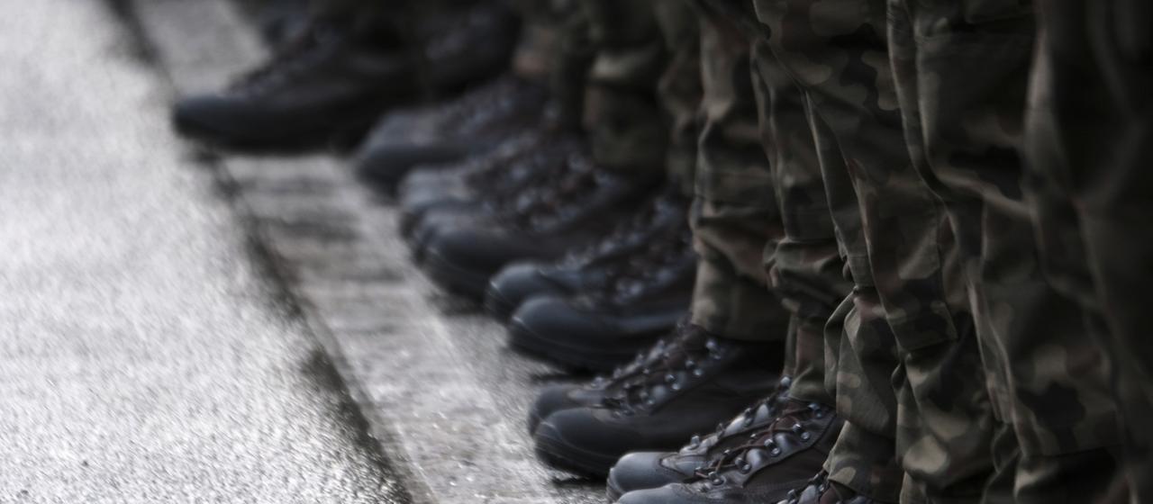 Stiefel polnischer Soldaten (Archivbild)