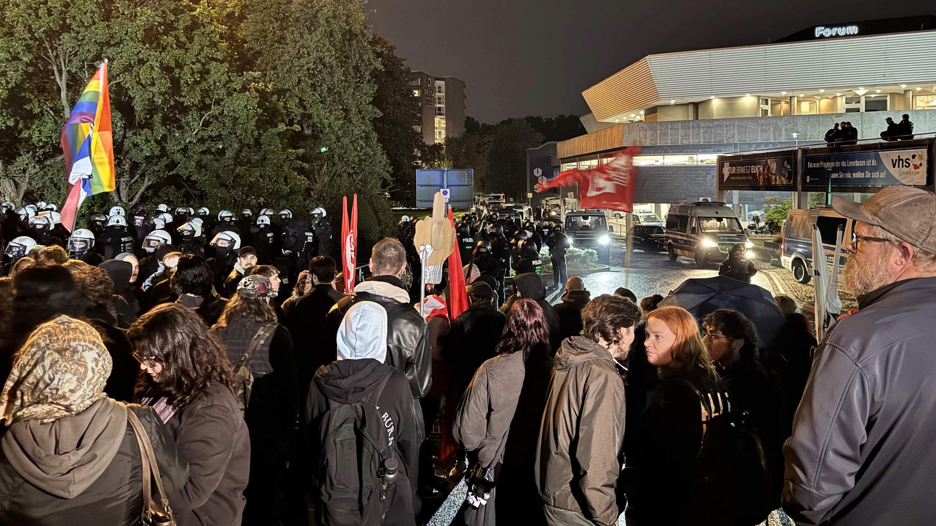 Proteste gegen Alice Weidel und die AfD