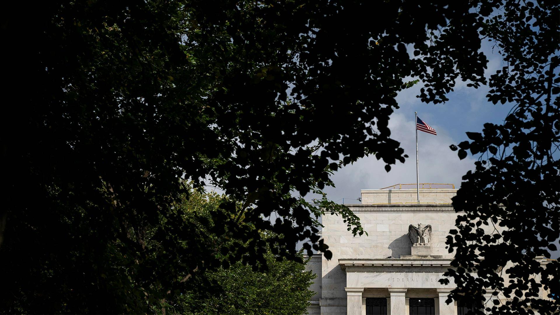 Das Gebäude der US-Notenbank Fed in Washington, D.C. | picture alliance / Sipa USA