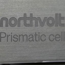 Eine Northvolt Batterie in der Fabrik im schwedischen Skelleftea