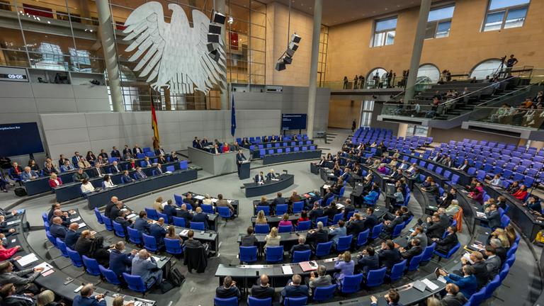Blick in den Bundestag