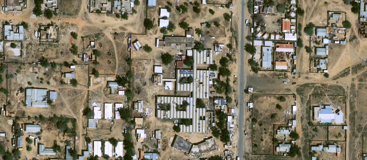 Dieses Satellitenfoto von Airbus DS zeigt das saudische Entbindungskrankenhaus in Al-Faschir (Sudan) am 23. Oktober 2025.