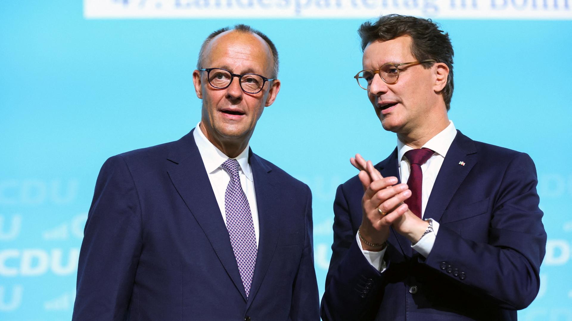 Friedrich Merz und Hendrik Wüst | REUTERS