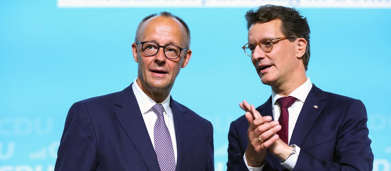 Merz und Wüst: Zur Schau gestellte Männerfreundschaft | tagesschau.de