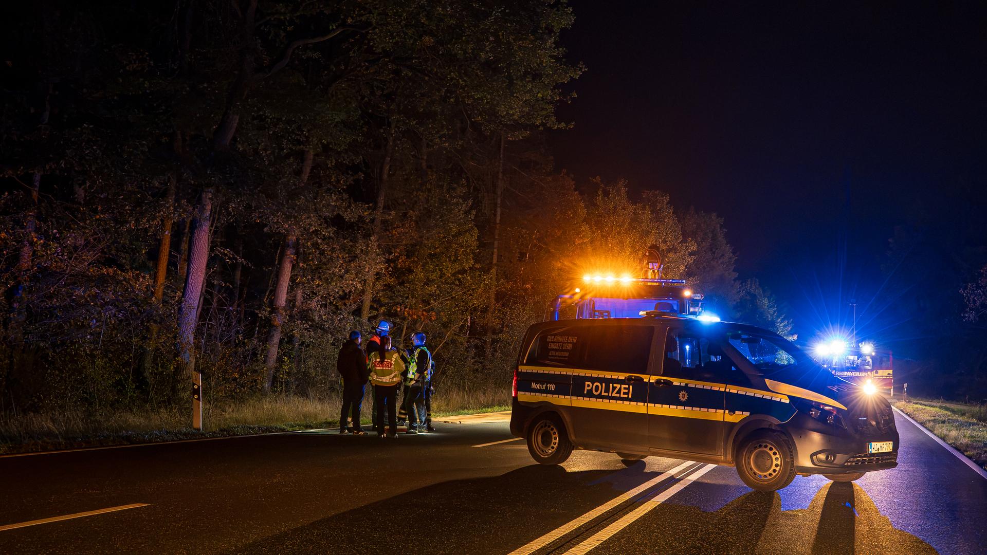 Wildunfall im Taunus: Sechs Wildschweine tot, zwei Menschen verletzt