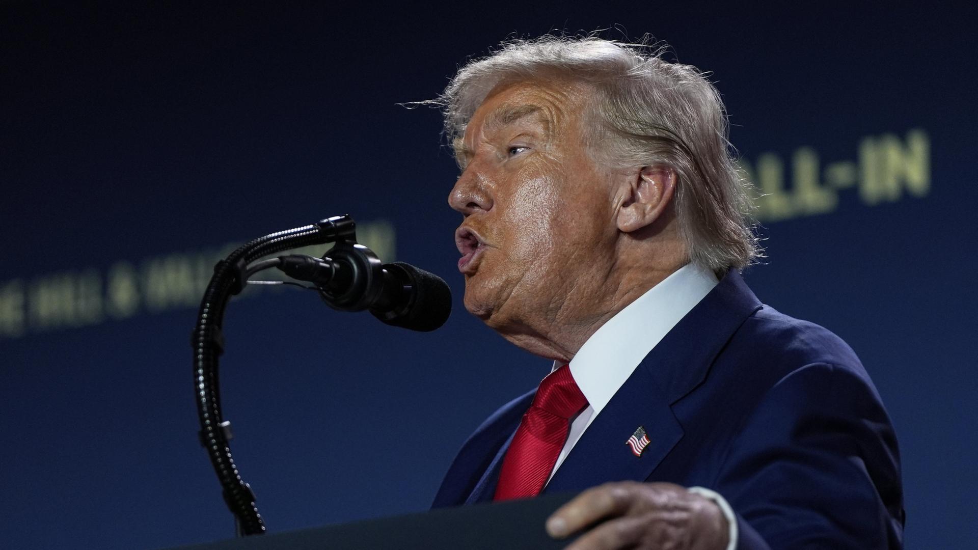 US-Präsident Trump bei einem KI-Event in Washington | AP