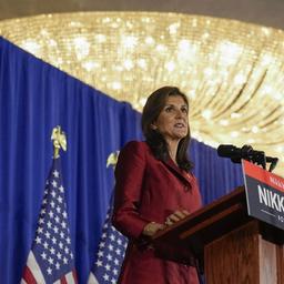 Nikki Haley spricht auf einer Veranstaltung am Wahlabend in Charleston, South Carolina