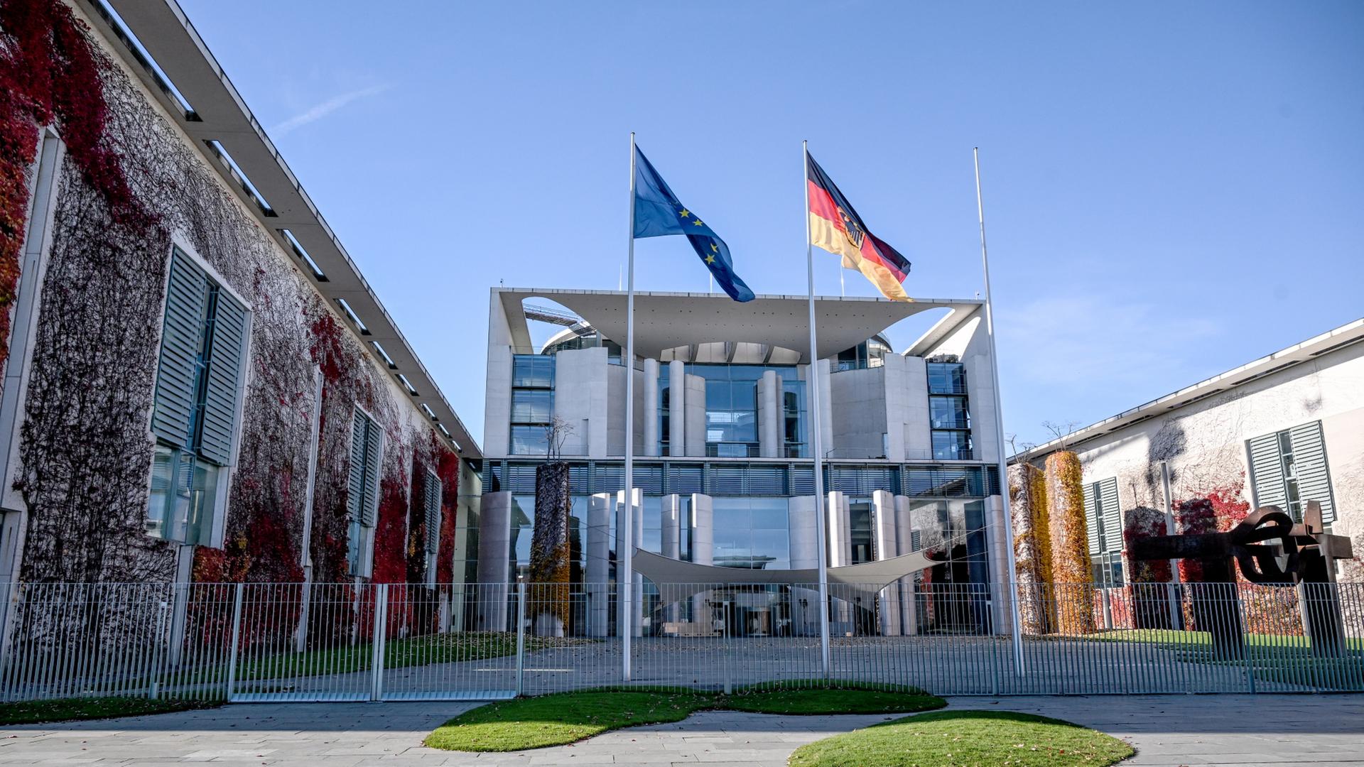 Das Bundeskanzleramt in Berlin. | dpa