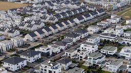 Einfamilienhäuser aus der Vogelperspektive in Köln-Widdersdorf