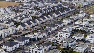 Einfamilienhäuser aus der Vogelperspektive in Köln-Widdersdorf