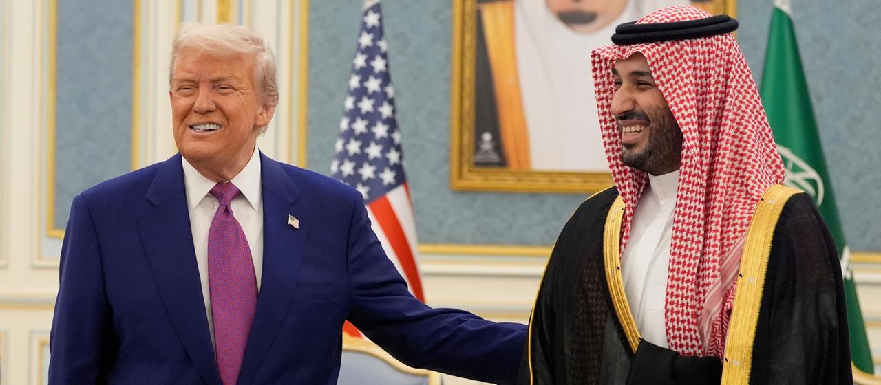 Donald Trump und Mohammed bin Salman bei einem Treffen im Königspalast in Riad, Saudi Arabien (Archiv)