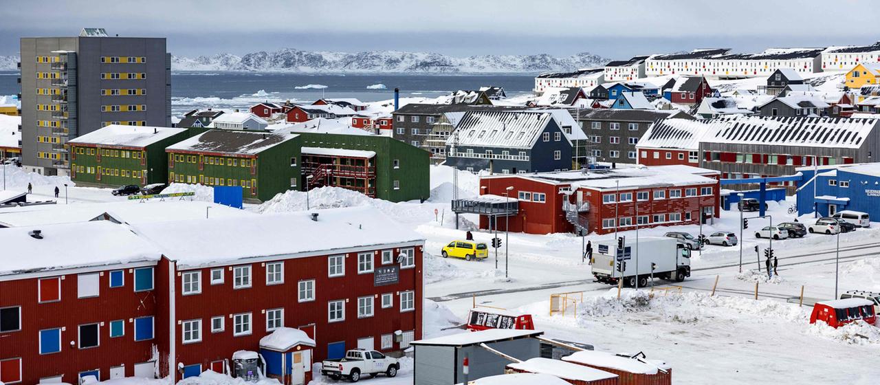 Houses in Greenland's capital Nuuk