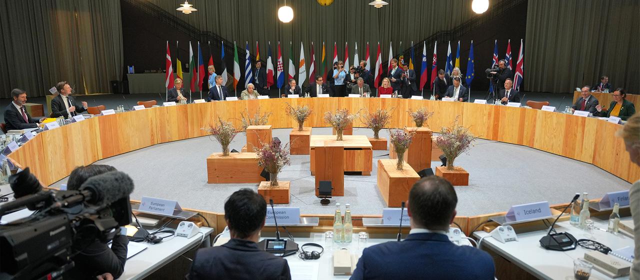 Die EU-Außenminister während eines Treffens in Kopenhagen