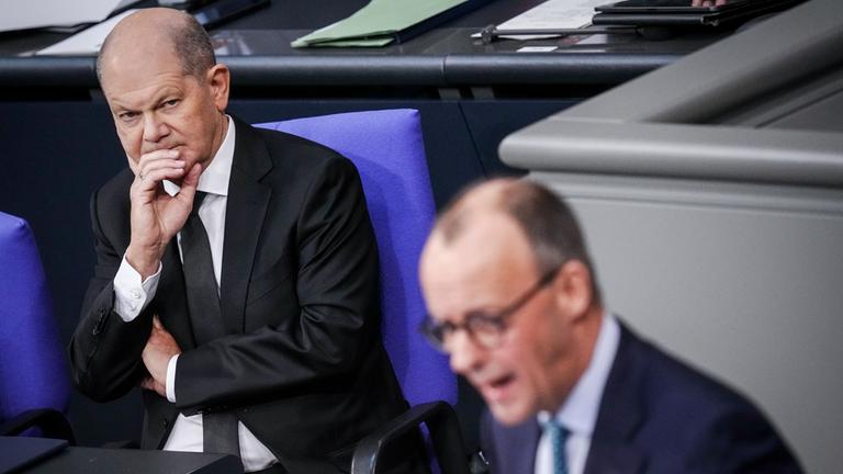 Olaf Scholz und Friedrich Merz