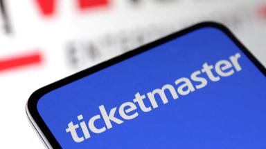 Logo von Ticketmaster auf einem Mobiltelefon
