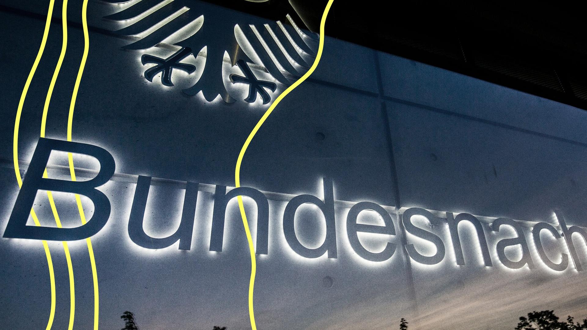 Der Schriftzug Bundesnachrichtendienst | picture alliance / photothek | Florian Gaertner