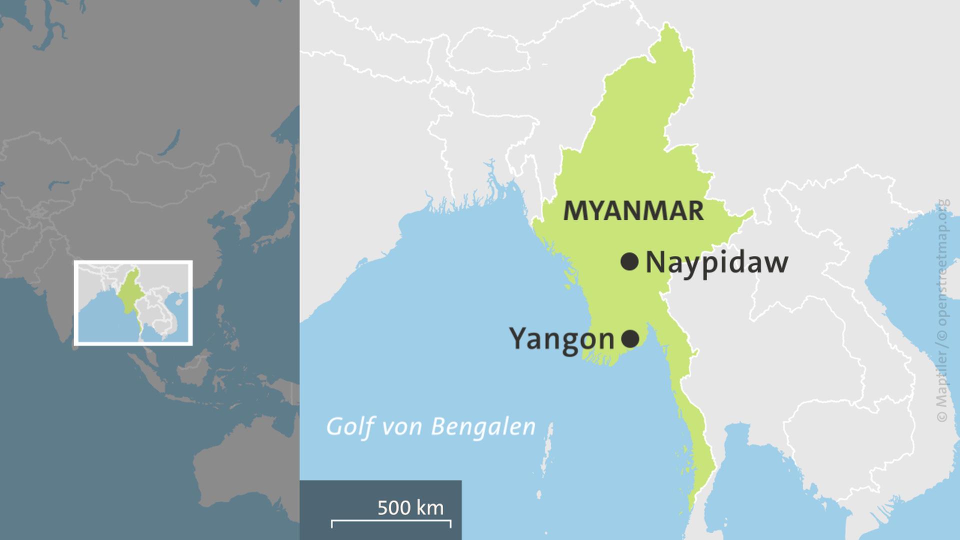 Mehr als 50 Tote bei Explosion in Rebellengebiet von Myanmar