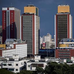 Blick auf Hochhäuser der Innenstadt von Caracas, Venezuela.