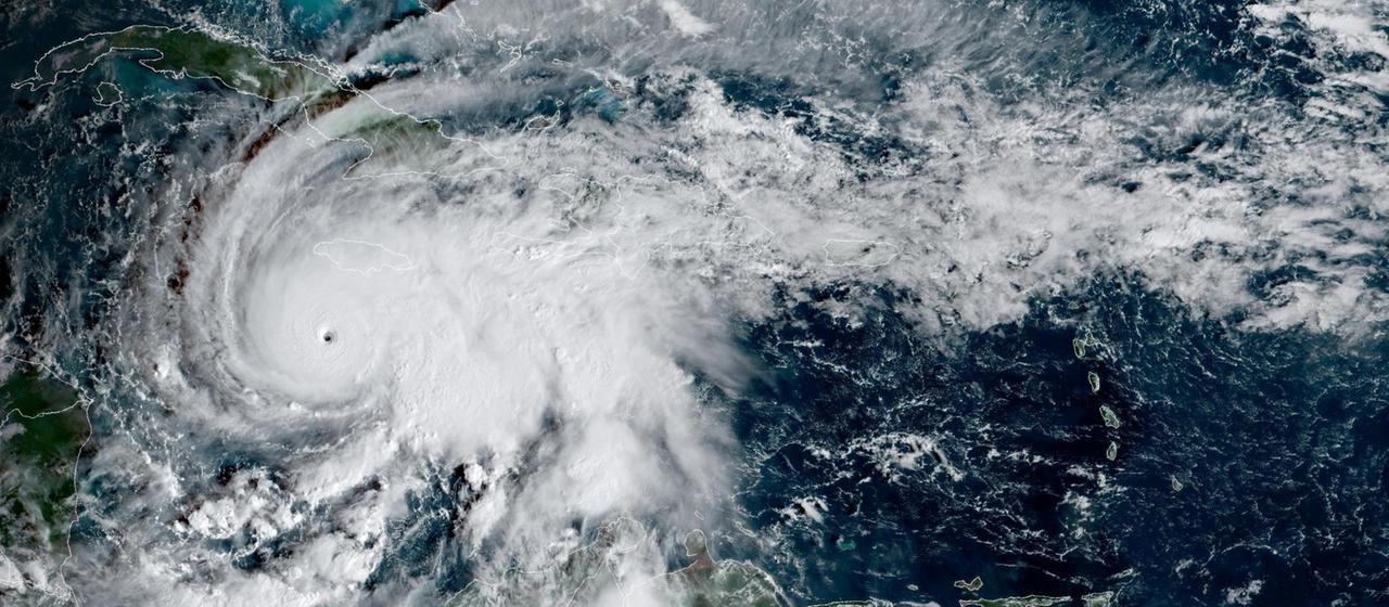  Satellitenbild des Hurrikans Melissa