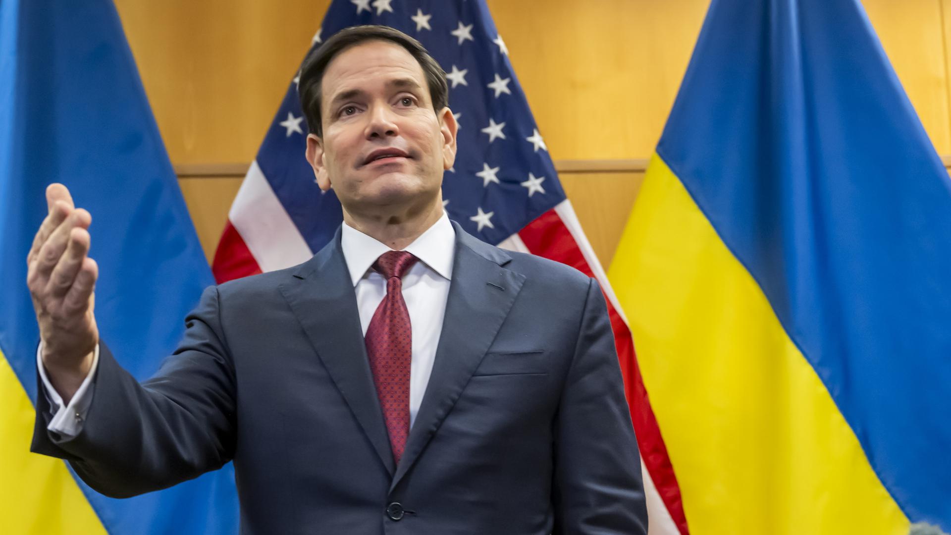 US-Außenminister Marco Rubio in Genf | EPA