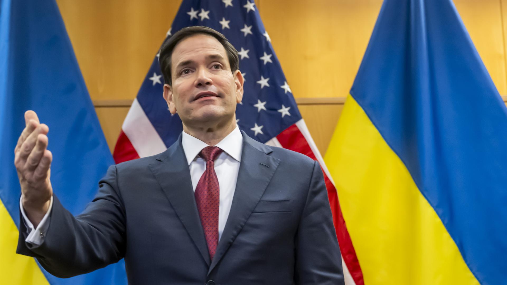 US-Außenminister Marco Rubio in Genf | EPA