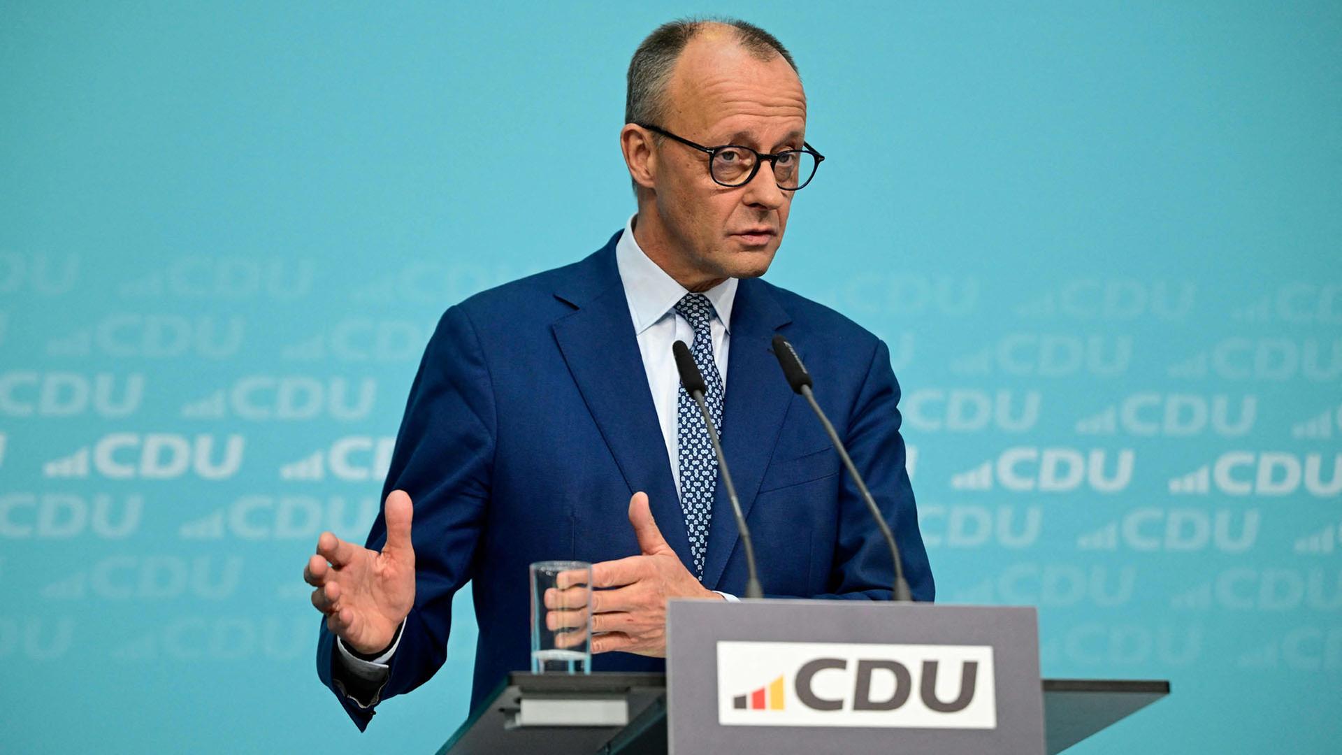 Abschluss der der Klausur des CDU-Präsidiums zu Landtagswahlen und der  "Brandmauer"
