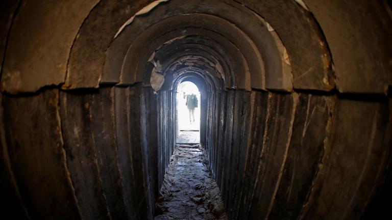 Ein Tunnelende auf israelischem Gebiet.