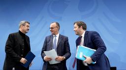 Markus Söder, Friedrich Merz und Lars Klingbeil 