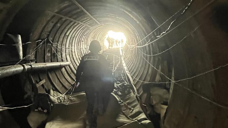 Blick in einen Tunnel im Gazastreifen
