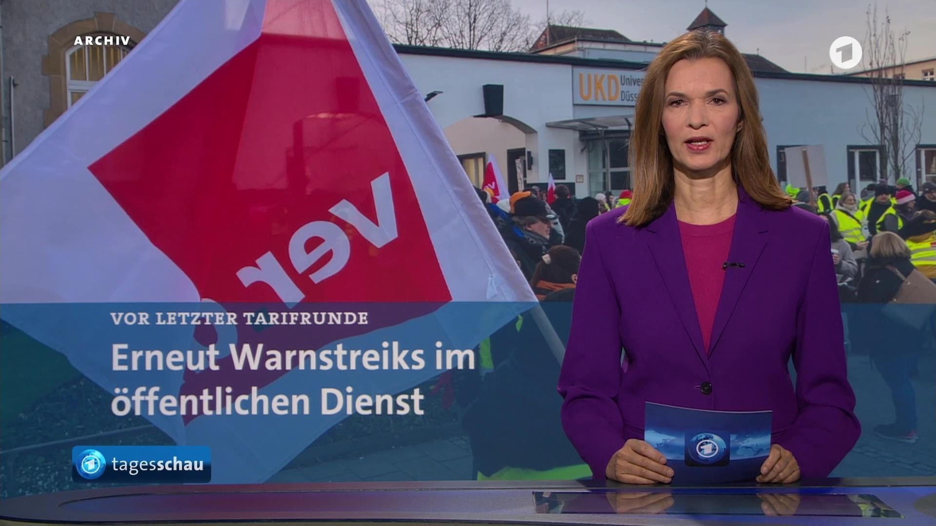 Vor letzter Tarifverhandlungsrunde - Warnstreiks im öffentlichen