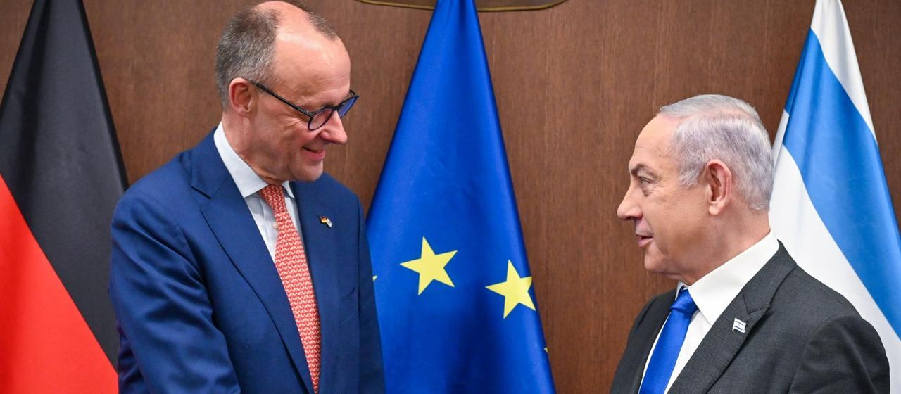 Friedrich Merz und Benjamin Netanjahu (Archivbild: 12.02.2024)