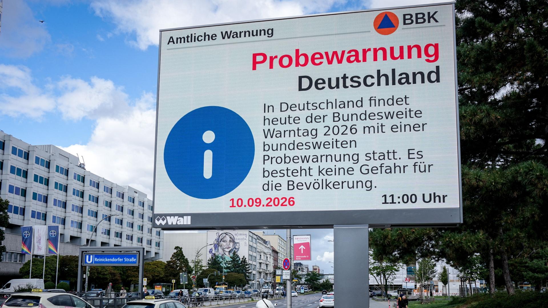 Bundesweiter Warntag: Warum es heute ab 11 Uhr laut wurde