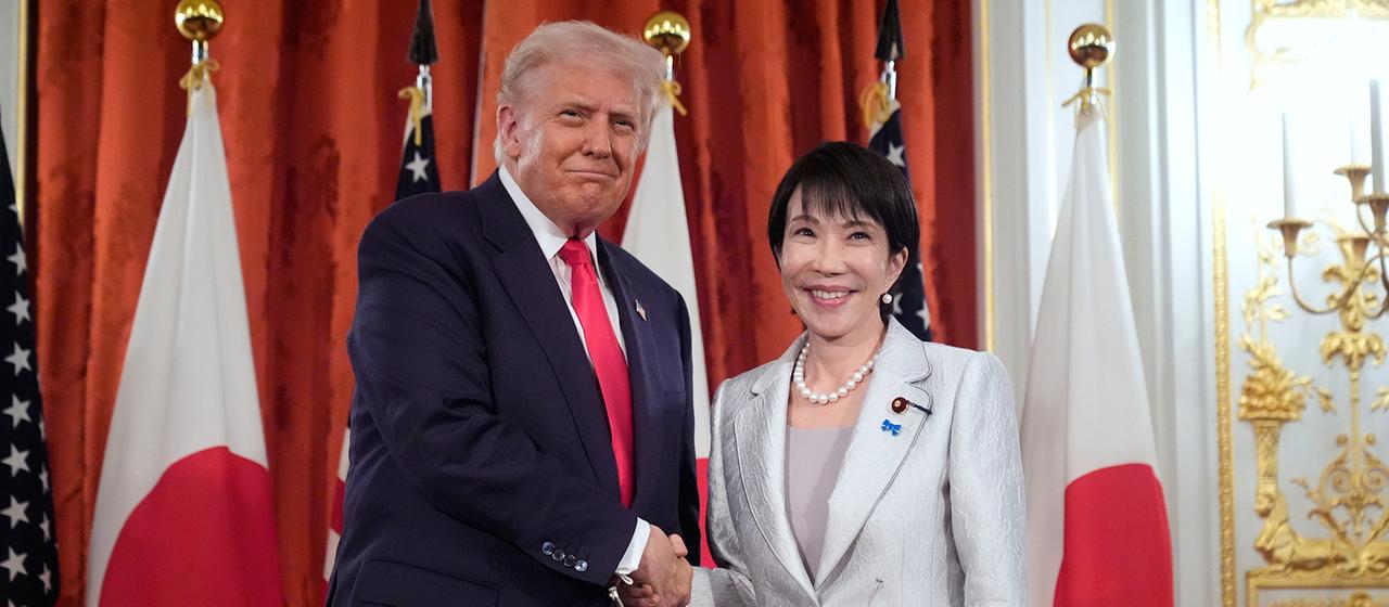 Donald Trump und Sanae Takaichi