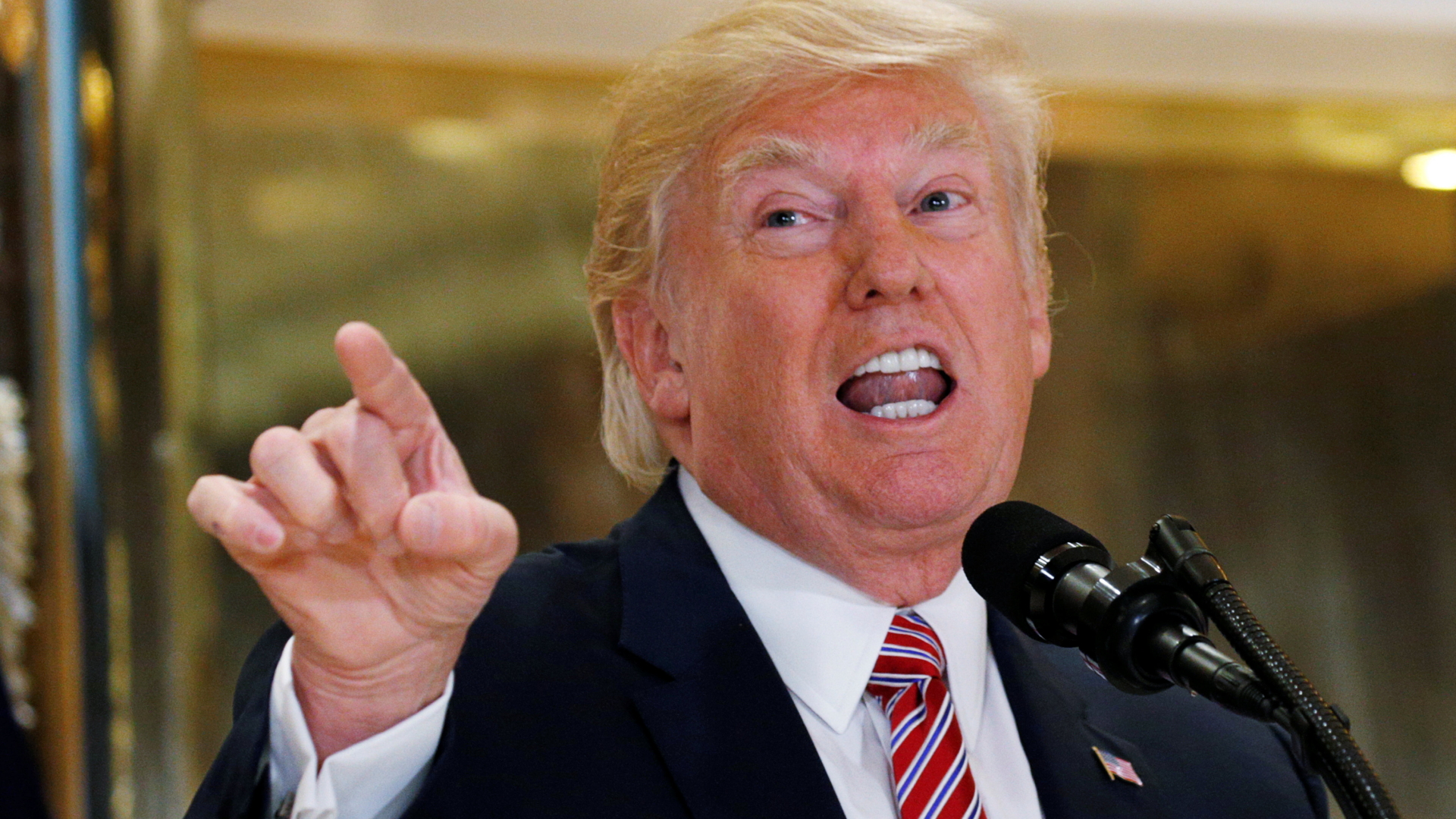 US-Präsident Donald Trump bei einer PRessekonferenz