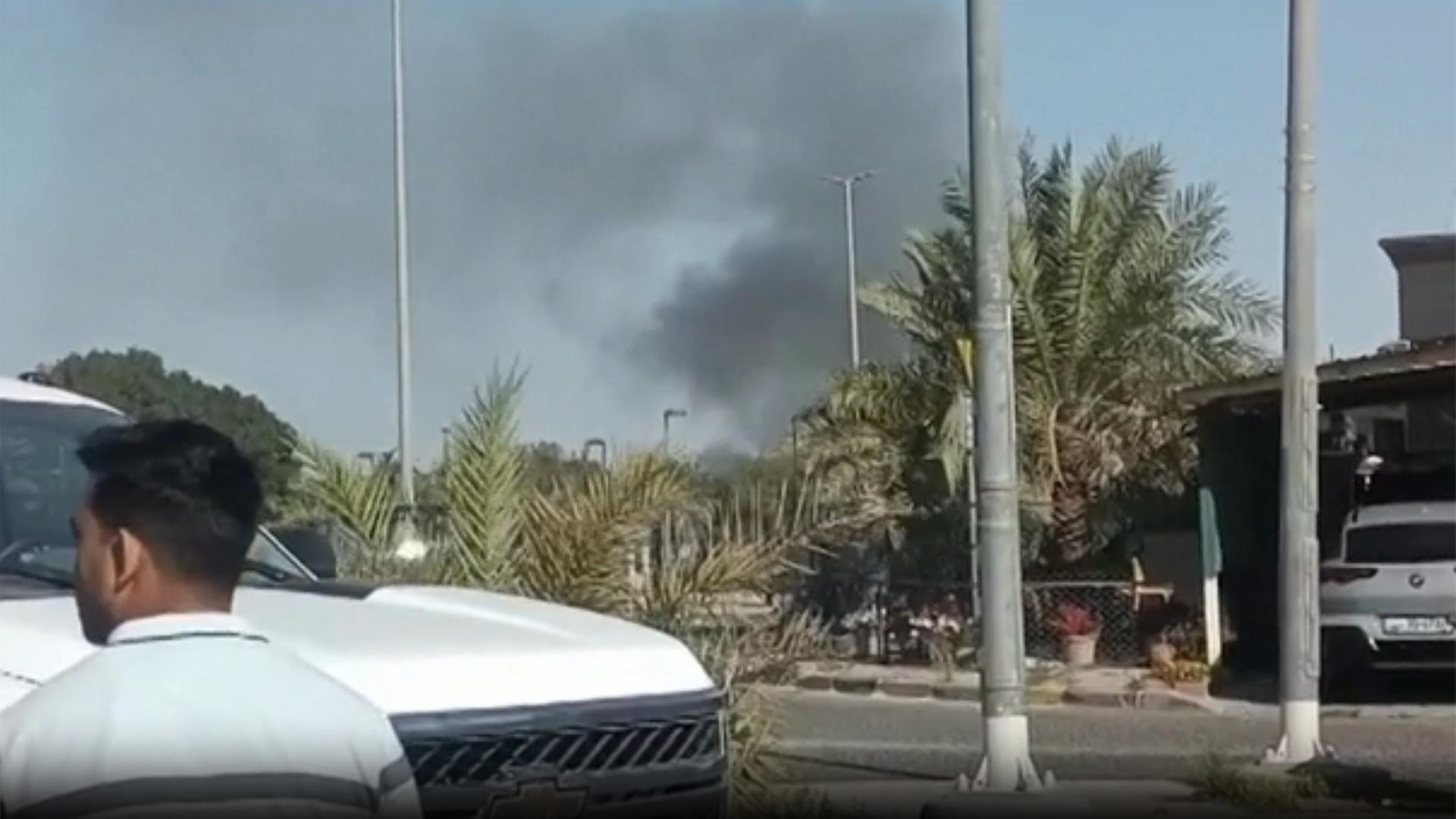 Rauch über US-Botschaft in Kuwait Rauch über US-Botschaft in Kuwait