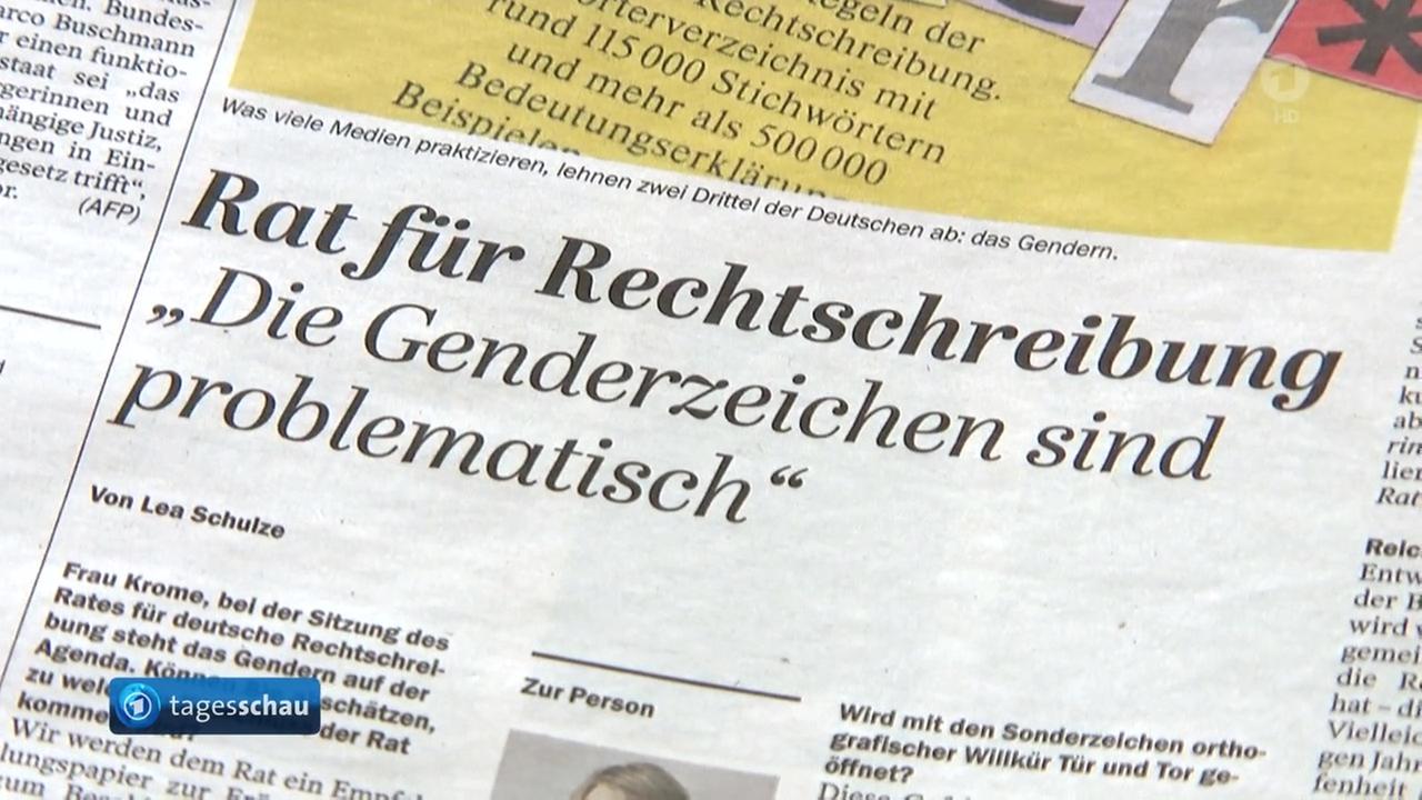 Rat Für Deutsche Rechtschreibung Gendern www.tagesschau.de