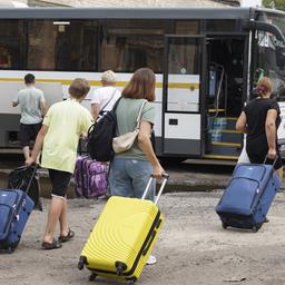Ein Bild der Kursker Regionalregierung soll Evakuierte zeigen