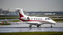 Privatjet auf dem Flughafen Frankfurt am Main