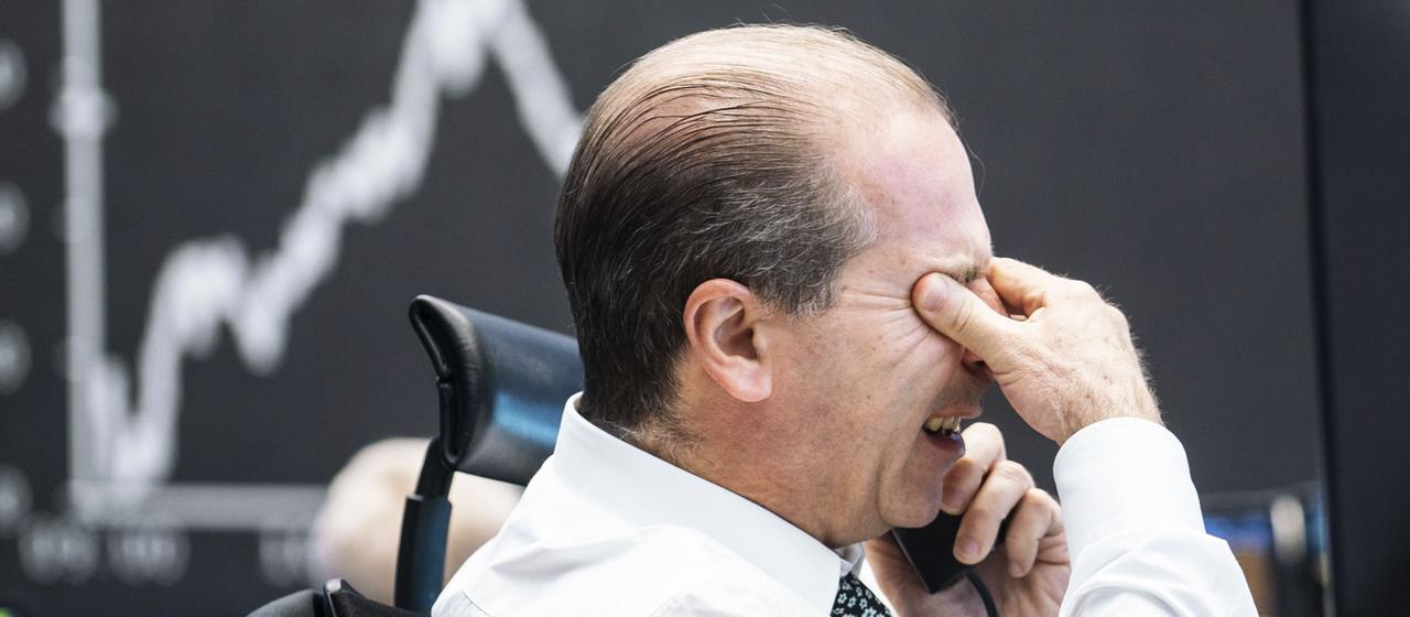Händler an der Frankfurter Börse
