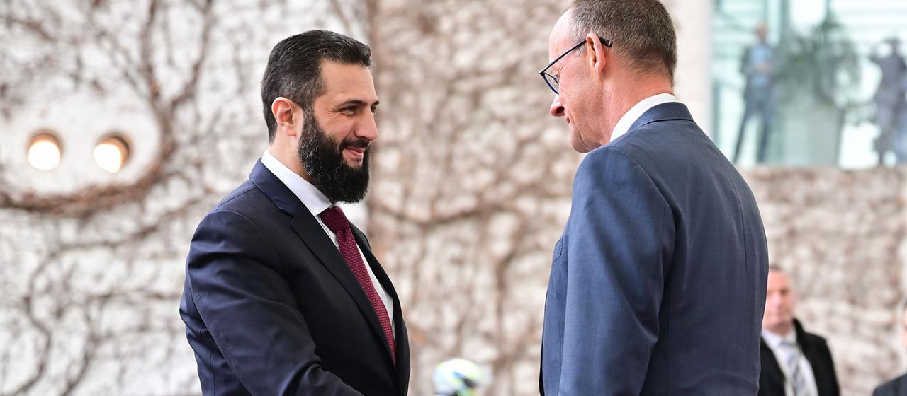 Ahmed al-Sharaa und Friedrich Merz