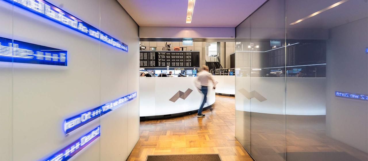 Blick in die Frankfurter Börse.