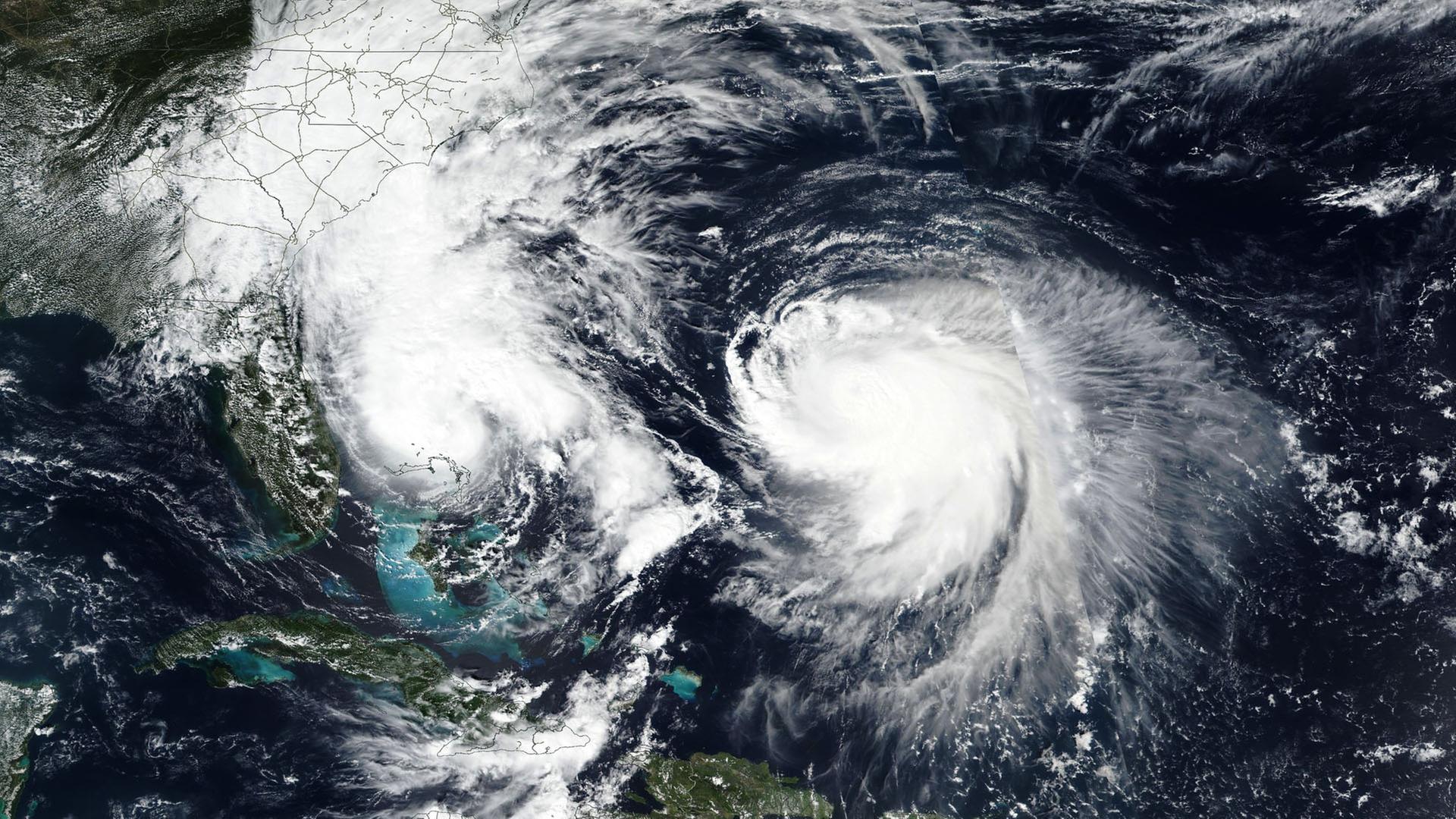 Dieses von der NASA veröffentlichte Satellitenbild zeigt den Tropensturm 