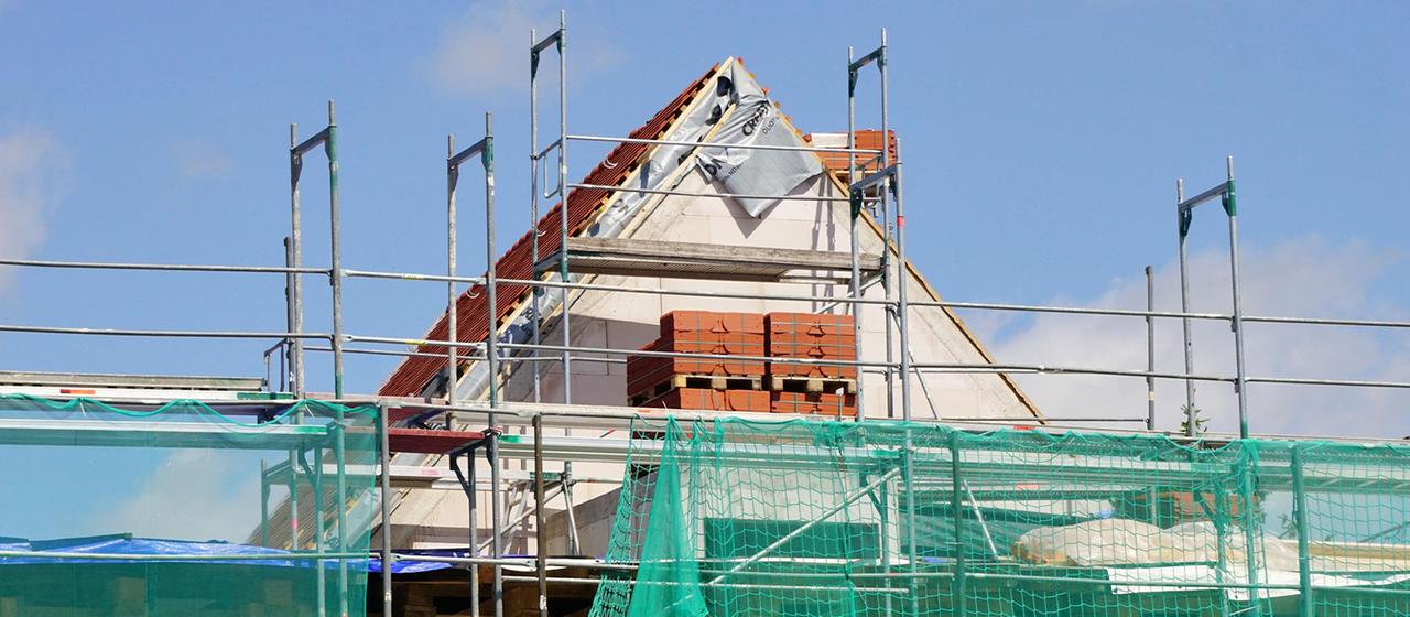 Sanierung eines Einfamilienhauses.